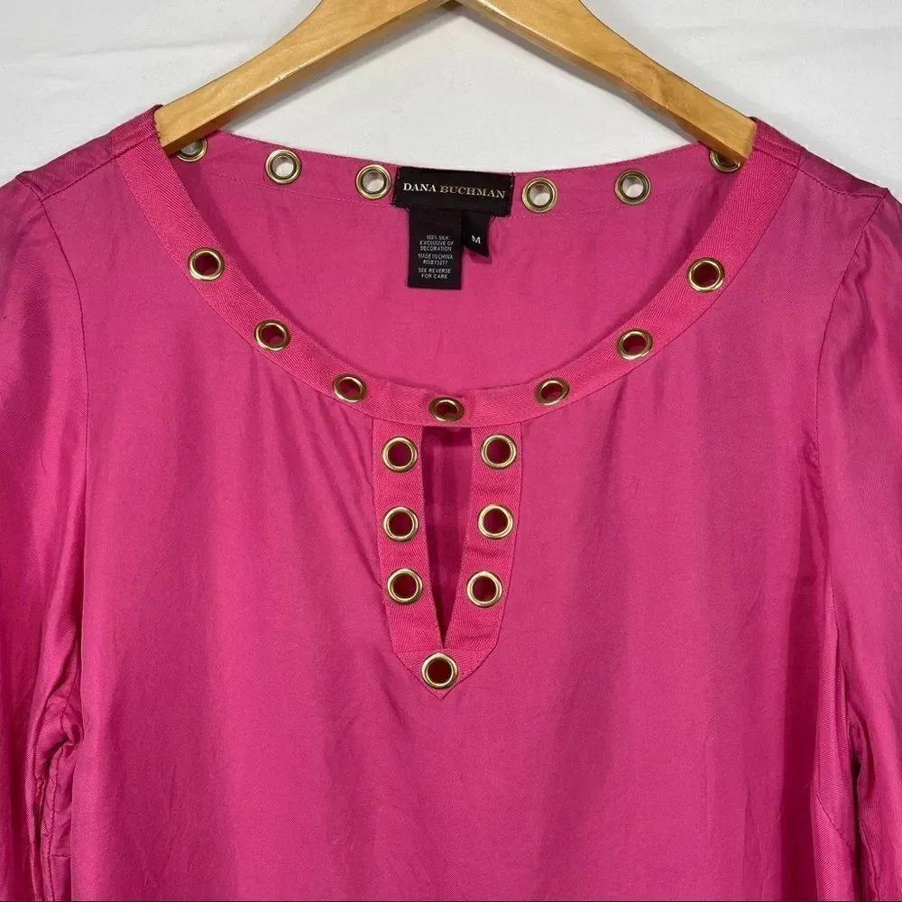 Dana Bushman Pink and Gold 3/4 Sleeve Tunic